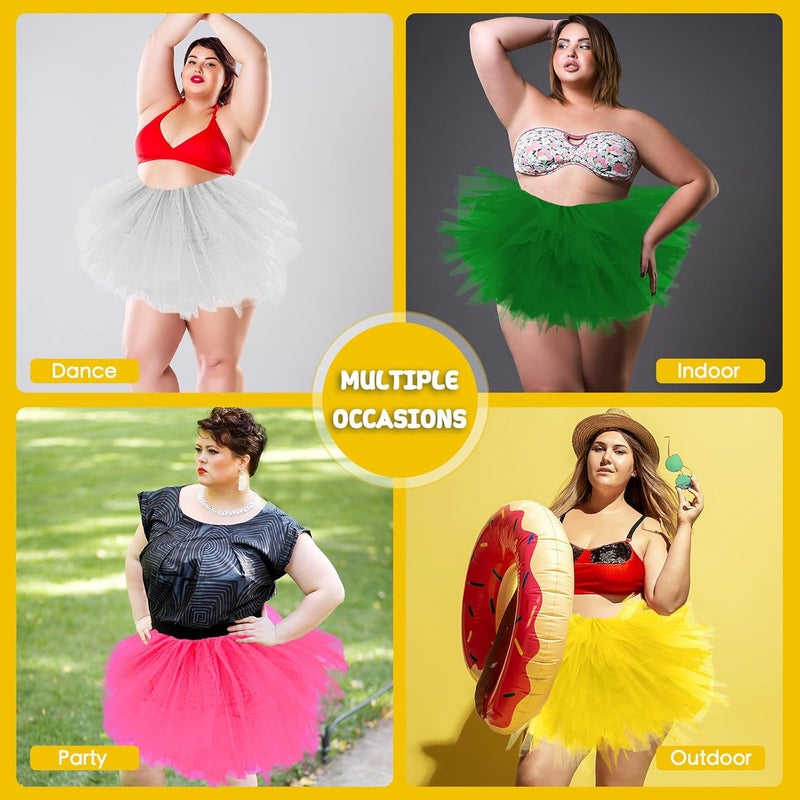 Fynnsure 5 Layers Plus Size Tutu Skirts for Women Extra Large Tulle Skirt 80s Adult Tutu Skirts Tutus Halloween Costumes - Image 2